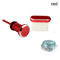 Headphones Earphone Anti-Dust Type C Charging Port Dust Plug For Samsung S10 Macbook 3.5mm Jack raudona