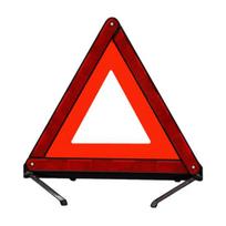 Atspindintis transporto priemonės trikojis avarinis sulankstomas įspėjamasis trikampis stovas 45 cm kraštinės ilgis matomumas naktį stabilus