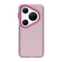 Frosted Case For Huawei Pura 80 Ultra Cover Huawei Pura 80 Ultra Fundas Coque Matte Translucent PC Candy Color Phone Bumper Huawei Pura 80 raudona