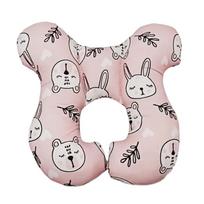 Ergonomic U Shape Baby Neck Rest Pillow Breathable Headrest Support For Strollers Plane Portable Travel Accessory white