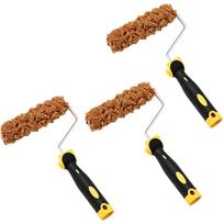 Wall Decoration Roller Brush Kit 3 Piece Set with Textured Sponge Rollers and 6 Inch Pattern Brushes for Artistic Wall Finishes China Mainland