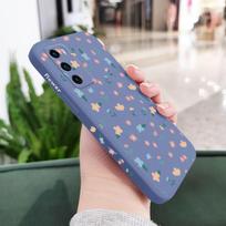 Mini Flowers Phone Case For Huawei P40 P50 P30 P20 Pro Lite Nova 5t Y7A Mate 40 30 20 Pro Lite Liquid Silicone Cover Mate20 Pro šviesiai mėlyna spalva