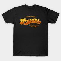 Men Black Print T-shirt Fratelli'S No-Cut Transfer Paper Print Cotton Tshirt M juoda