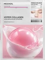 MEDIHEAL Hyper Kaukė Kolagenas/HIALURONATAS/Madekasosidas Collagen Mask Sheet 4ea pink