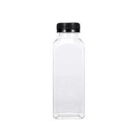 250/350/500ml Sulčių buteliukai Plastikinis kvadratinis pieno arbatos buteliukas Neišsipilantis Ilgalaikis Vandens buteliukas papildymui Lengvas valymas