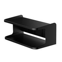 Universal Double-Layer Bedside Hanging Organizer Strong Load-Bearing Bedside Storage Shelf Large Capacity Wall Mounted Bedside