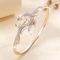 Fashionable, Light and Luxurious Full-set Zircon Women’s Simple Yet Versatile High-end Bracelet 17CM
