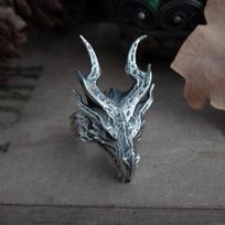 Monster Hunter World Game Peripheral Magic Dragon Skull American Punk Style Handsome Ring 6