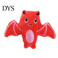 Cute Halloween Cat Toys Pumpkin Catnip Toy for Cats, Plush Bat Ghost Spider Kicker with Soft Bell, Durable Chewing Play Kittens, Stress Relief raudona