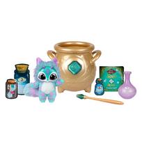 Magic Mixies Magical Real Misting Gold Cauldron 8 Inch Plush Add magical ingredients according to the - Non-Electronic Toy. spellbook.