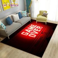 3D Animacinis Žaidėjas Game Over Plotas Kilimas Didelis, Kilimas Kilimas Svetainei Miegamajam Sofai Durų Kilimėlis Dekoras, Vaikų Žaidimų Neslystantis Grindų Kilimėlis 40x60cm