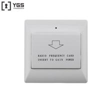 YGS Room Energy Saving Key Rfid Reaction Card Switch for Hotel 86*86mm balta