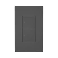 SONOFF M5 SwitchMan Smart Wall Switch 120 Type 2 Gang Wall Push Button Switch EWelink App Control Works Sonoff S-Mate/ R5 (Black,120mm*72mm&US Standard) juoda