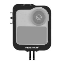 For GoPro Max Protective Cage Housing Quick Release Frame Shell Metal Case Cold Shoe Mount 360 VR Panoramic Camera Accessories KF38594 juoda