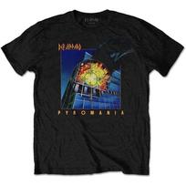 Rockoff Trade Men's DEF Leppard Pyromania T - Shirt Black Large 3XL