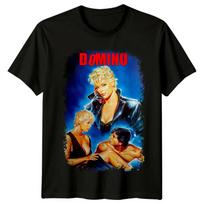 Domino (1988 m) Filmo plakato įkvėpti unisex marškinėliai Retro 80-ųjų Tee S