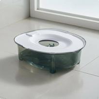 WaterBased Cat Toilet SpillResistant Flushable Potty Odor Control for Kittens Gray pilka spalva