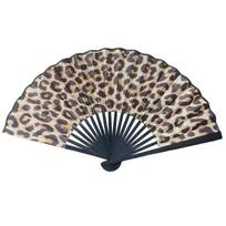 7 Inch Folding Fan Leopard Print, Portable Hand Fan for Summer , Compact Pocket Fan for Travel and Outdoor Use One Size juoda