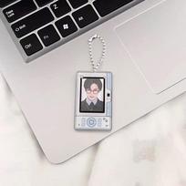 Transparent Photo Card Holder Keychain Pendant ID Badge Holder  for Backpack Accessory 5