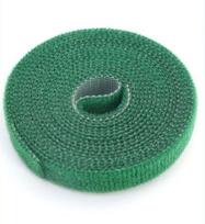 5Pcs Cable Management Straps - 10mm 1m Reusable Plant Ties and Wire Organizers, Green for Garden and DIY Projects One Size žalia