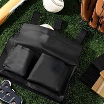 Softball Umpire Bag Oxford Cloth Baseball Large Capacity Waist Side Pouch for Umpires, gray