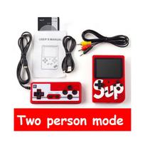 (Red, Double) Sup Handheld Game Console Retro Nostalgic Children's Toy 400 Games Single raudona