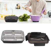 4 Compartment Insulated Lunch Box 1.4L Bento Lunch Box Portable Leakproof Lunch Box  For Camping juoda