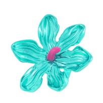 Fresh Sweet Spray Painting Exaggerated Flower Rings for Women Ladies Colorful Large Adjustable Ring Vacation Jewelry Accessories