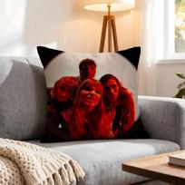 Band Maneskin Cushion Cover 1Pcs Decorative Covers Soft Cushion Case For Sofa Couch Decor 40X40 45X45 Pillowcases Peach skin 18*18(CM)-1Pcs