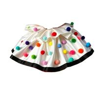 Colorful Ball Clown Collar Fur Ball Decors Cosplay Neckwear Fake Collar  Costume Parties balta