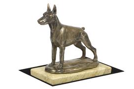 Dobermanas, Dobermano pinčeris, Dobis I - šuns figūrėlė, šuns silueto figūrėlė, trofėjus parodai Art-Dog ruda