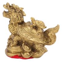 Feng Shui Decoration Dragon Tortoise Feng Shui Copper Casting Craft Decoration Home Decoration beige