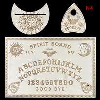 Medinė būrimo švytuoklinė lenta Graviruota stebuklinga lenta Ouija lenta metafizinė