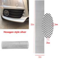 Universal 40''x13'' Silver Hexagonal Style Aluminum Grille Net Mesh Grill Section For Car Auto