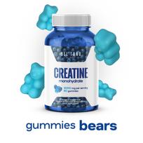 Bel Tono Kreatino Monohidrato Gumos 3000mg (mėlynių), 60 guminukų mėlyna