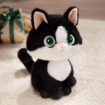 Cute bib kitten doll plush toy cat doll children soothing rag doll girl birthday gift 35cm（0.3kg）