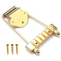 6 string Guitar Tailpiece Bridge Half Hollow Short Guitar Tailpiece Bridge Metal Guitar Replacement Parts Enduring auksinė