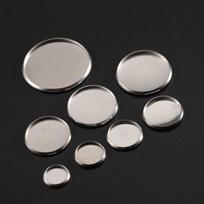 30pcs Stainless Steel Round Cameo Base Fit 6-30mm Blank Settings Cabochon Base Bezel Tray DIY Bracelet Necklace Jewelry Making 6mm Base