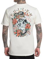 Sullen Men's Deal Me in Short Sleeve Premium T-shirt Skull Snake Roses Cards Tee M