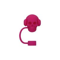 New Silicone Skull Straw Cap Proof Splash Drinking Straw Cover Dustproof Reusable Straw Topper
