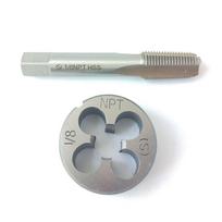 2 vnt./rinkinys 1/8 NPT sriegiklis 1/8 NPT sriegpjovė 1/8-27 NPT/Z tiesus kūginis rinkinys Įrankiai white