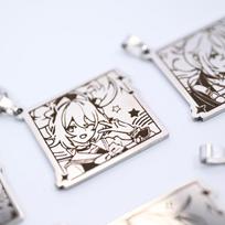 Two-dimensional Game Genshin Impact Concert Series Pendant Necklace Clavicle Chain 60CM