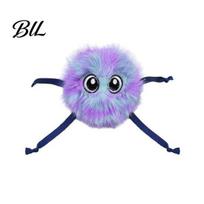 Cartoon Ball Toy Cat Interactive Plush Smart Automatic Rolling Indoor Cats Boredom Relief Self-Rolling Teaser violetinė