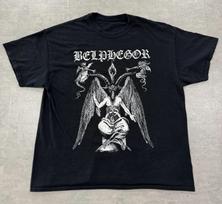 Retro Belphegor Band Short Sleeve For Fans Cotton Black T Shirt All Size TR805 XL