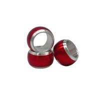 Multicolor Aluminum Pigeon Leg Rings ,Identification Birds Training Rings Hibiscus Birds, Parrots, Peonies, Pigeons (Red,8mm) raudona