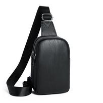 Mens Small Phone Bag Shoulder Sling Bag Women Daypacks Chest Bag Coin Purses juoda