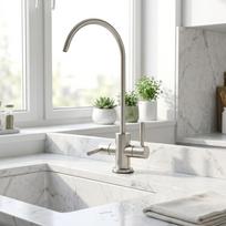 Big Bent Reverse Osmosis Manual Easy Operation Stainless Steel Double Handle Faucet Water Purification System Household sidabras