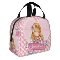 S-Sarahs K-Kays Kawaii Girl Thermal Insulated Lunch Bag Resuable Lunch Container for Work School Travel Multifunction Food Box One Size
