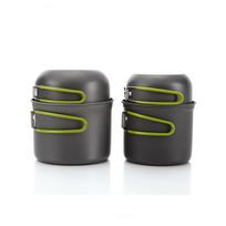 Outdoor Adventure Picnics Camping Hiking  Cooking Bowl Set Cookware Set Backpacking Pot Pan pilka