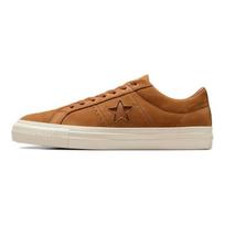 Converse Cons One Star Pro Nubuck Unisex Low Top Skate Shoes Fashion Minimal Slip Resistant Waterproof Tan A09247C 35